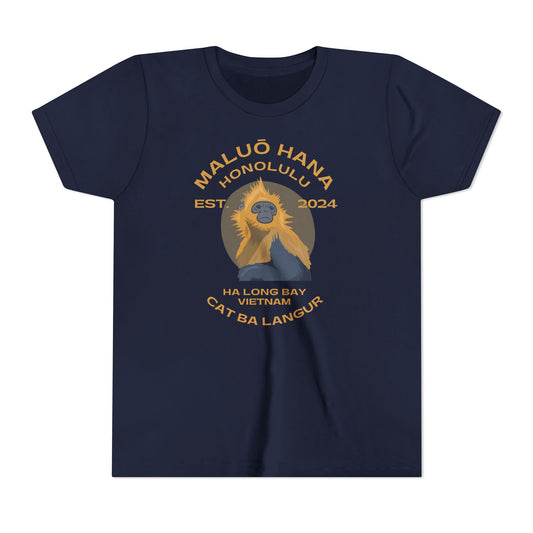 Youth Navy/Natural Langur Tee