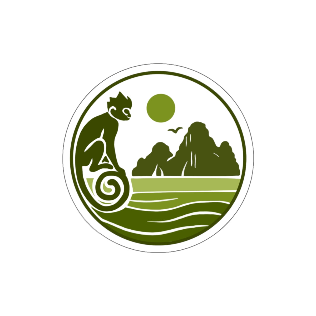 Langur Scene Stickers